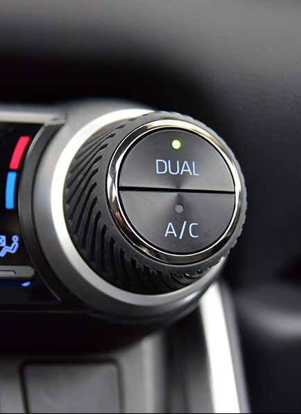 Car air conditioning control knob